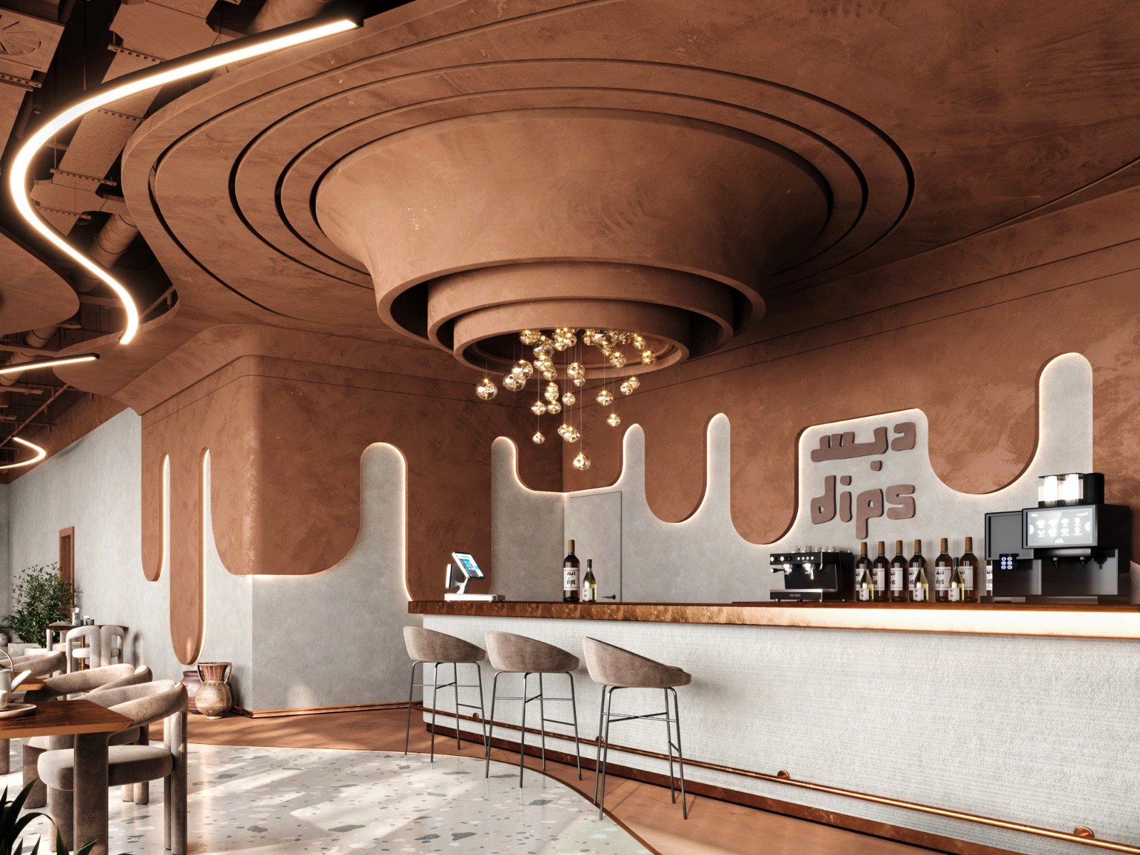 Dibs Cafe seating area